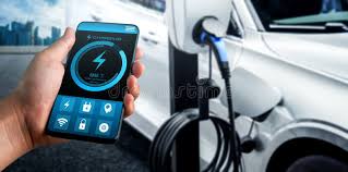 EV ultra-fast charging station next to a modern battery pack